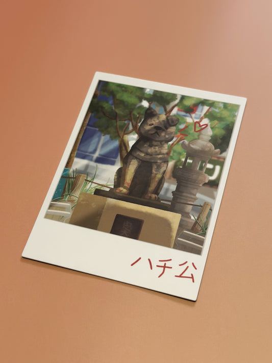 🐕 Statue of Hachiko Polaroid 🐕