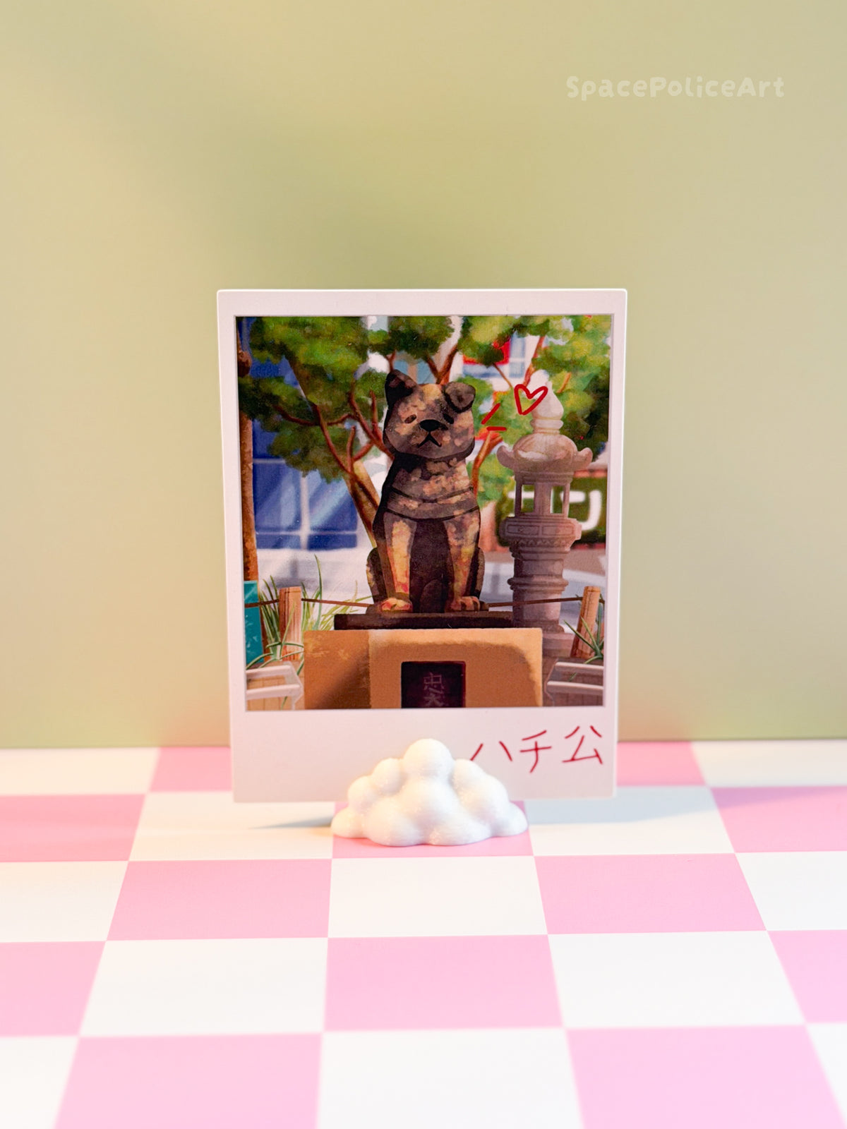 🐕 Statue of Hachiko Polaroid 🐕