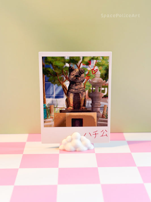 🐕 Statue of Hachiko Polaroid 🐕