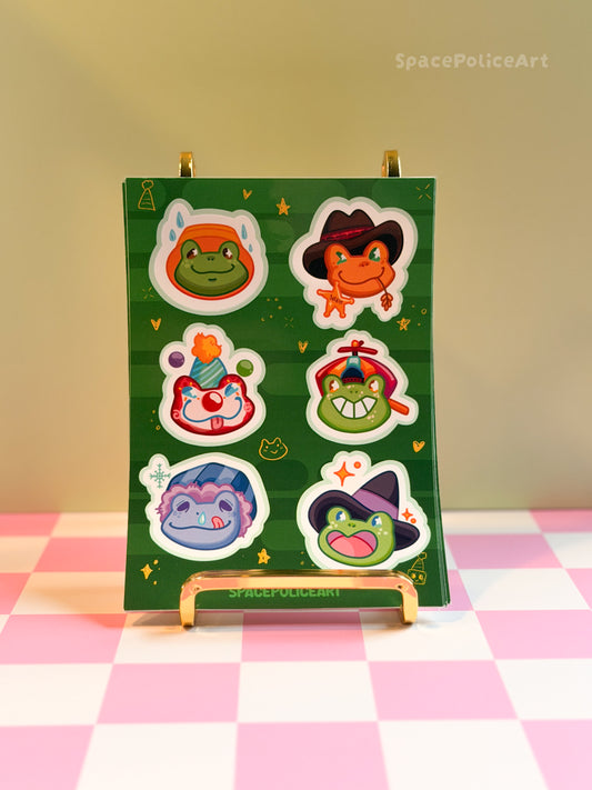 🐸 Frösche mit Hüten 🐸