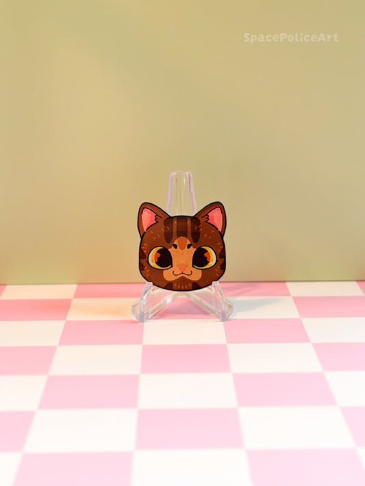 Magnet Clip Braune Katze