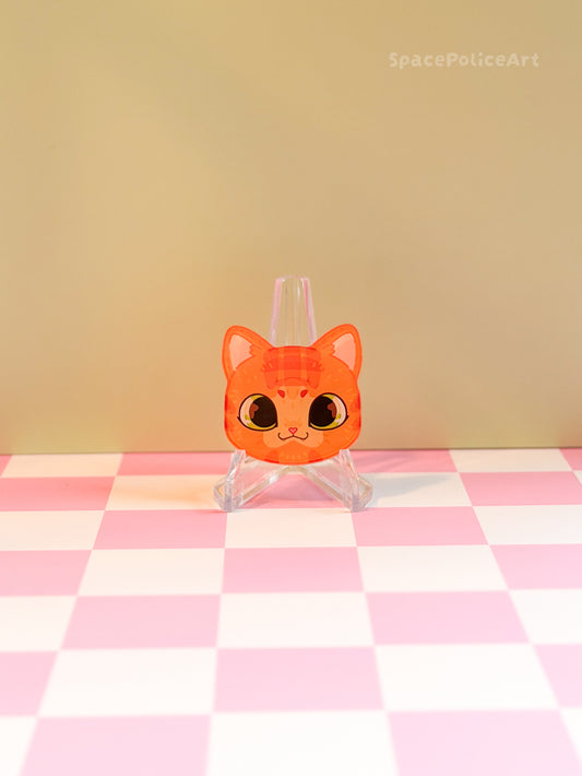 Magnet Clip Orangene Katze