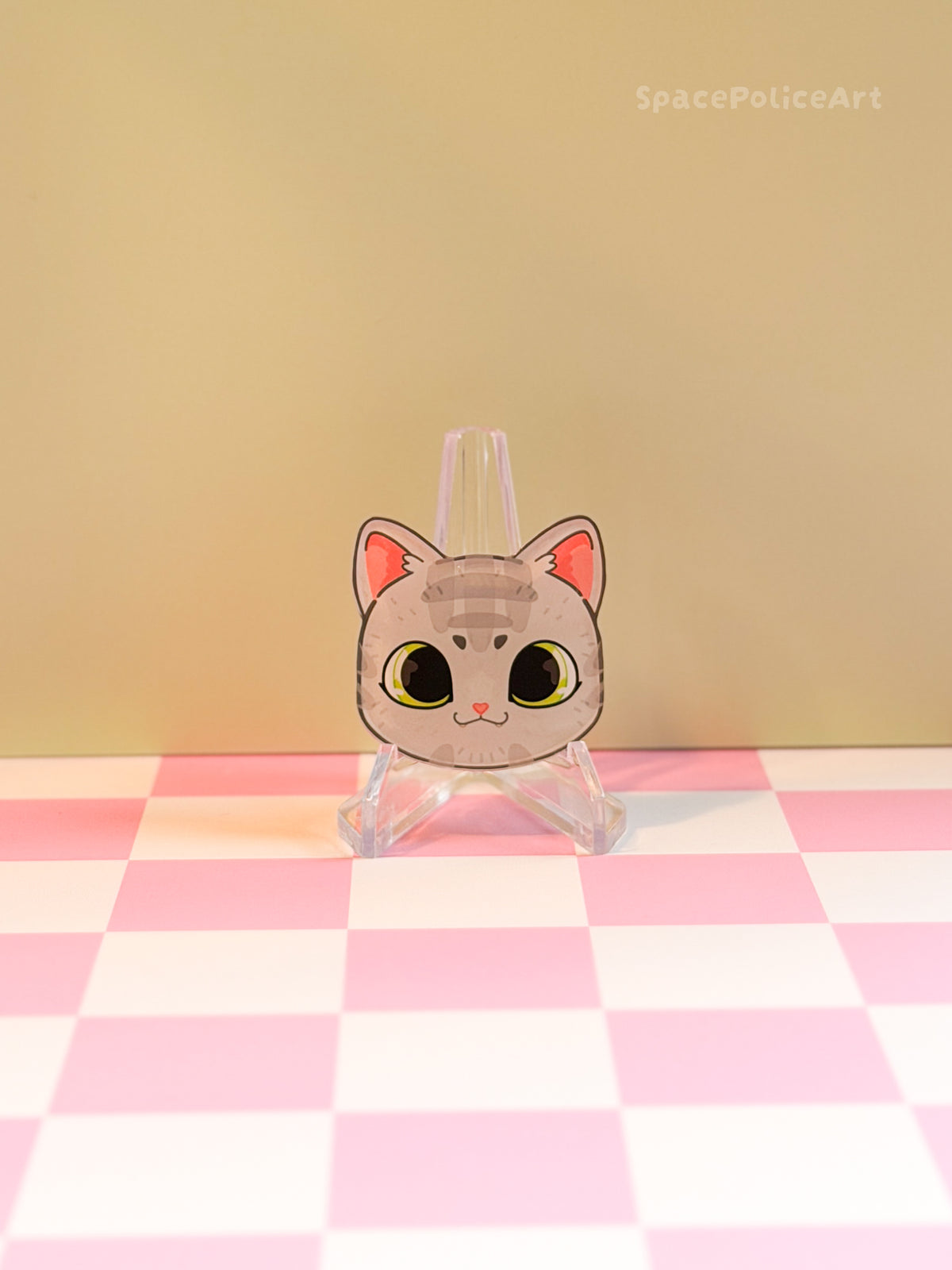 Magnet Clip Graue Katze