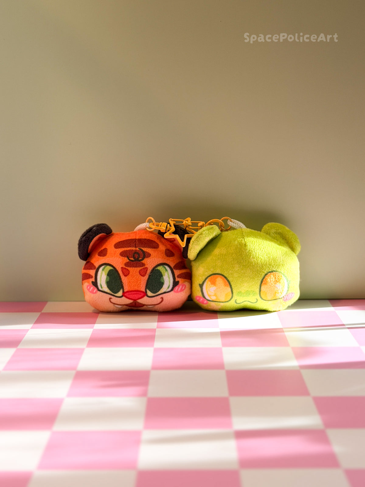 🐯Dash & Mochi🐸 Magnetic Plush Keychain