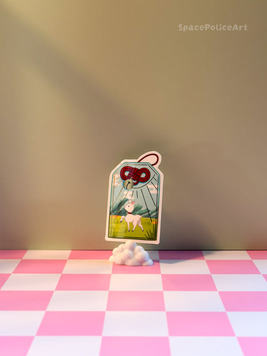 🐐 Ziege in den Alpen Omamori Sticker 🐐