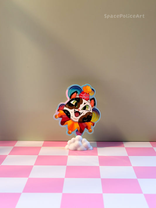 🎪 Tricolor Clown Cat 🎪