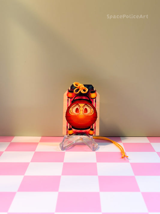 Omamori 🏮Daruma Laterne🏮 Holzanhänger