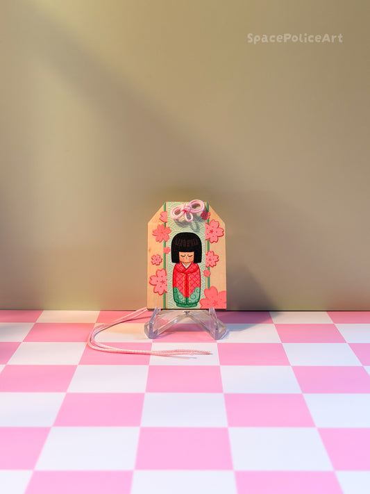 Omamori 🎎Kokeshi🎎 Holzanhänger