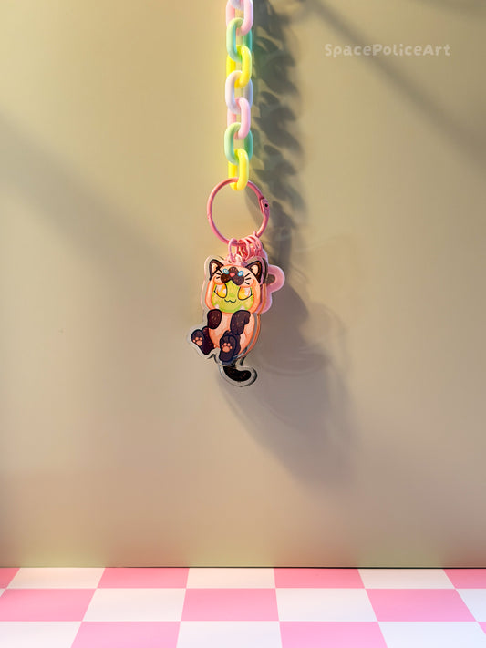 Mochi Wagging Tail Keychain