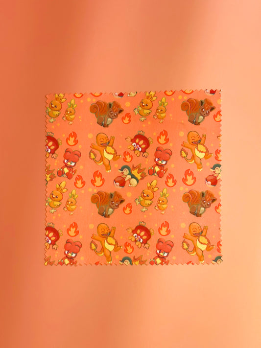 Feuer Brillenputztuch